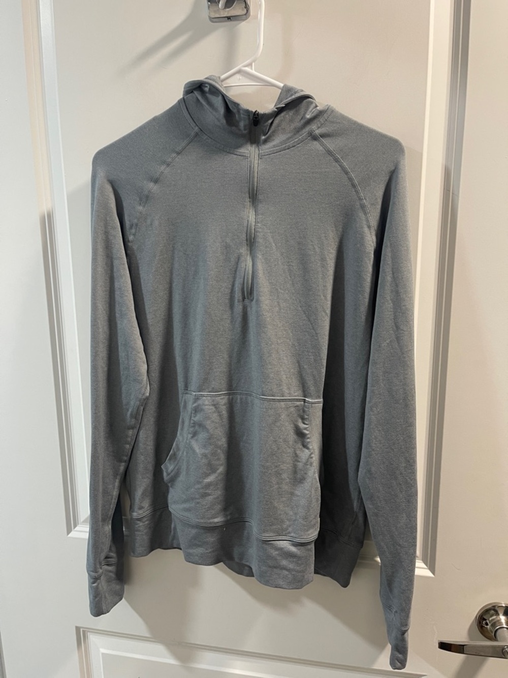 Vuori Dusty Blue Hooded Pullover PTP 20 No Size Tags